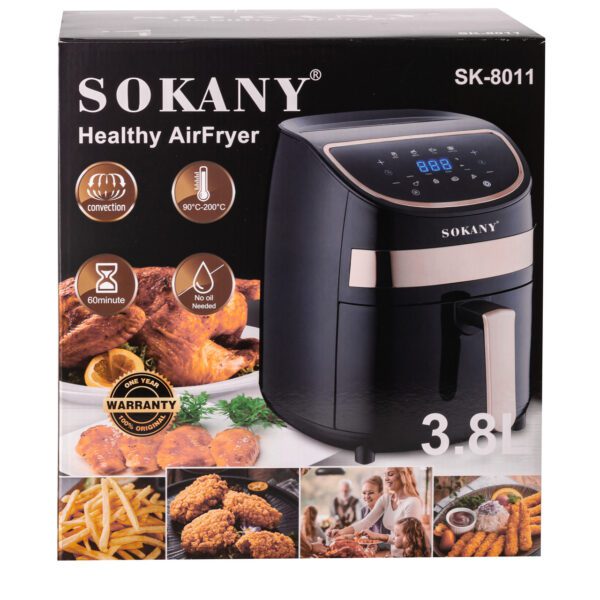 Аерофритюрниця SOKANY SK-8011 Healthy Airfryer 1500W 3.8l аерогриль мільтипіч_SK8011_Milantium_4