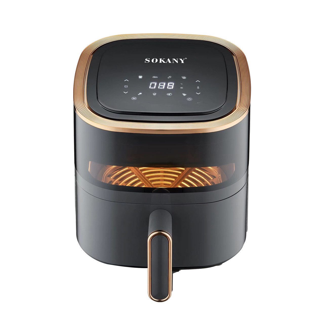 Аерофритниця 4.8 літра аерогриль Sokany безмасляна фритюрниця 1300W мультипіч настільна аеропіч_SK10014_Milantium_1
