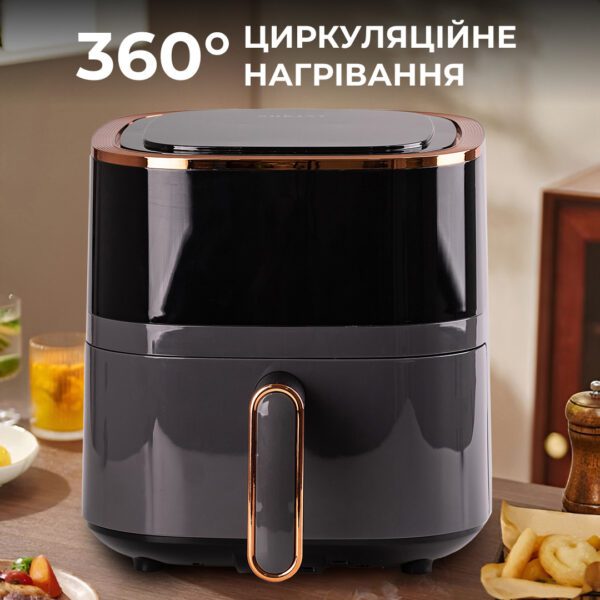 Аерофритниця 4.8 літра аерогриль Sokany безмасляна фритюрниця 1300W мультипіч настільна аеропіч_SK10014_Milantium_3