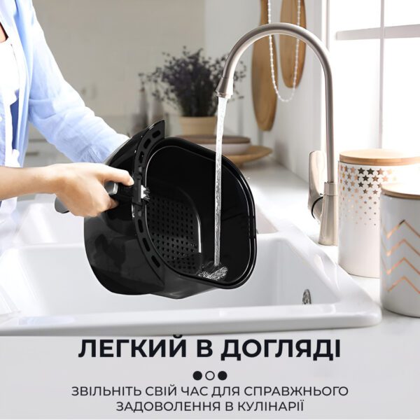 Аерофритниця 4.8 літра аерогриль Sokany безмасляна фритюрниця 1300W мультипіч настільна аеропіч_SK10014_Milantium_5
