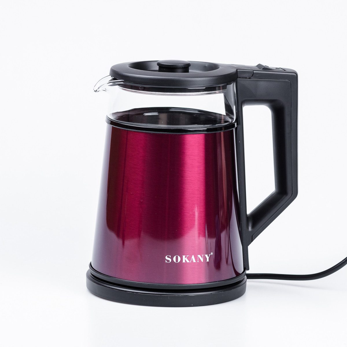 Електрочайник Sokany SK-SH-1076B Electric Kettle 2000W 1.7l Червоний_SKSH1076R_Milantium_1