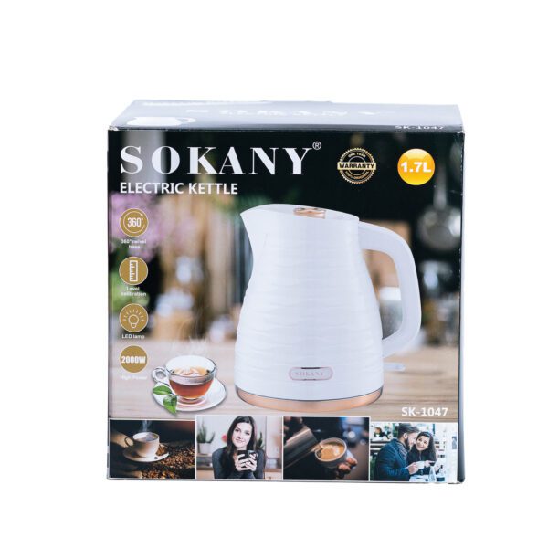 Електрочайник Sokany SK-1047 Electric Kettle 2000W 1.7l_SK1047_Milantium_5