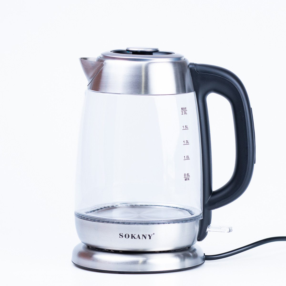 Електрочайник Sokany SK-SH-1069 Electric Kettle 2000W 2l прозорий чайник – купити в Україні недорого