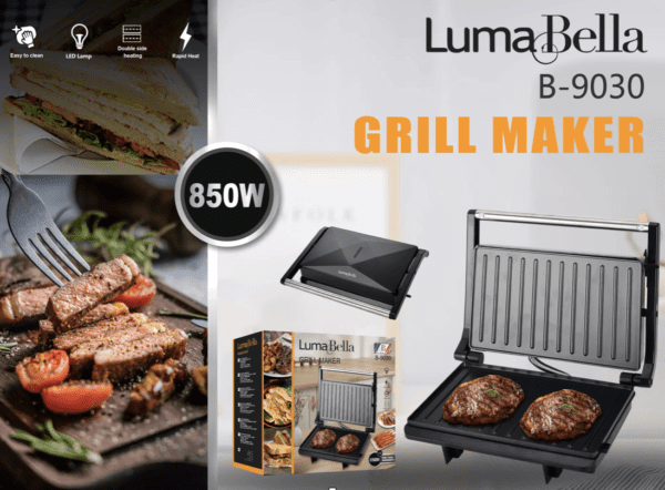 Електрогриль контактний Luma Bella B-9030 Grill Maker 850W_SKBBQ9030_Milantium_6
