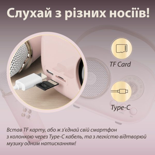 Колонка з мікрофоном блютуз акустика бездротова колонка для телефону_C20P_Milantium_5