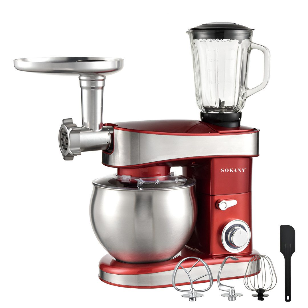Кухонна машина Sokany SC-213C Stand Mixer 4-in-1 1200W_SC213CR_Milantium_1