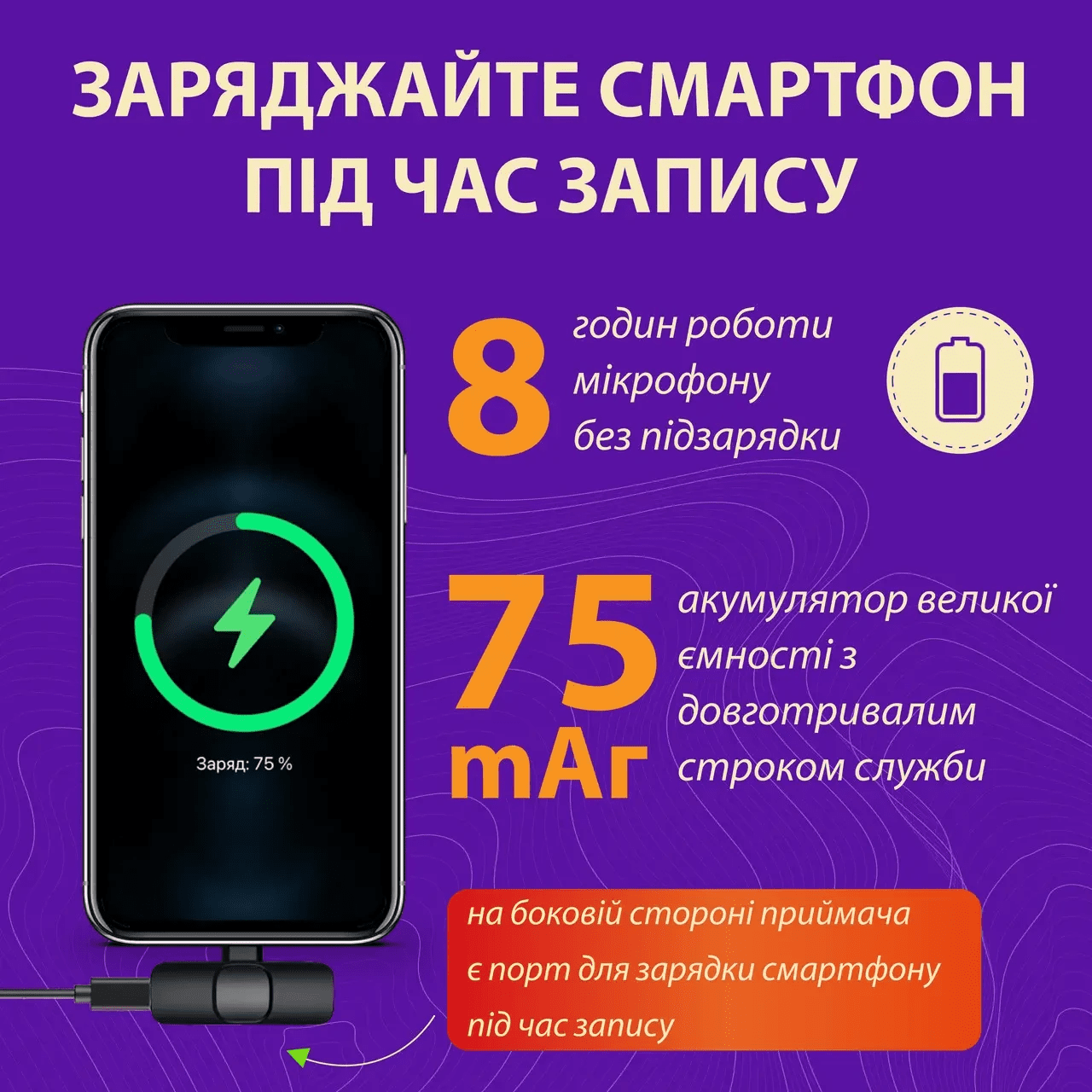 Мікрофон петличний для телефону K9 бездротовий bluetooth петличка на одяг професійна HP176092_HP176092_Milantium_7
