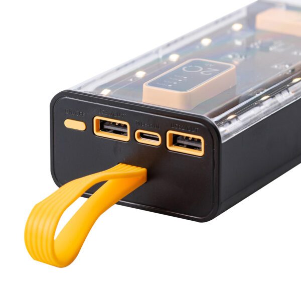 Повербанк SmartX Fast Charge Power Bank 20000mAh зовнішній акумулятор 4 вбудованих кабелі X-101_X101_Milantium_4