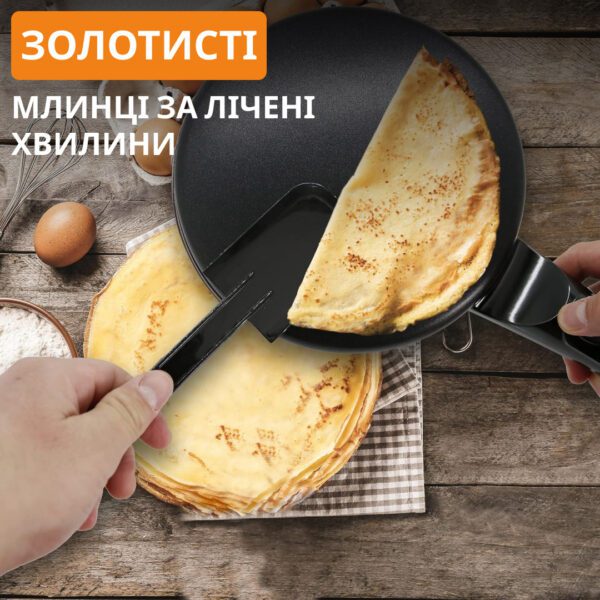 Сковорода для млинців електрична з антипригарним покриттям діаметр 20 см Sokany 650 Вт_SK5208_Milantium_4
