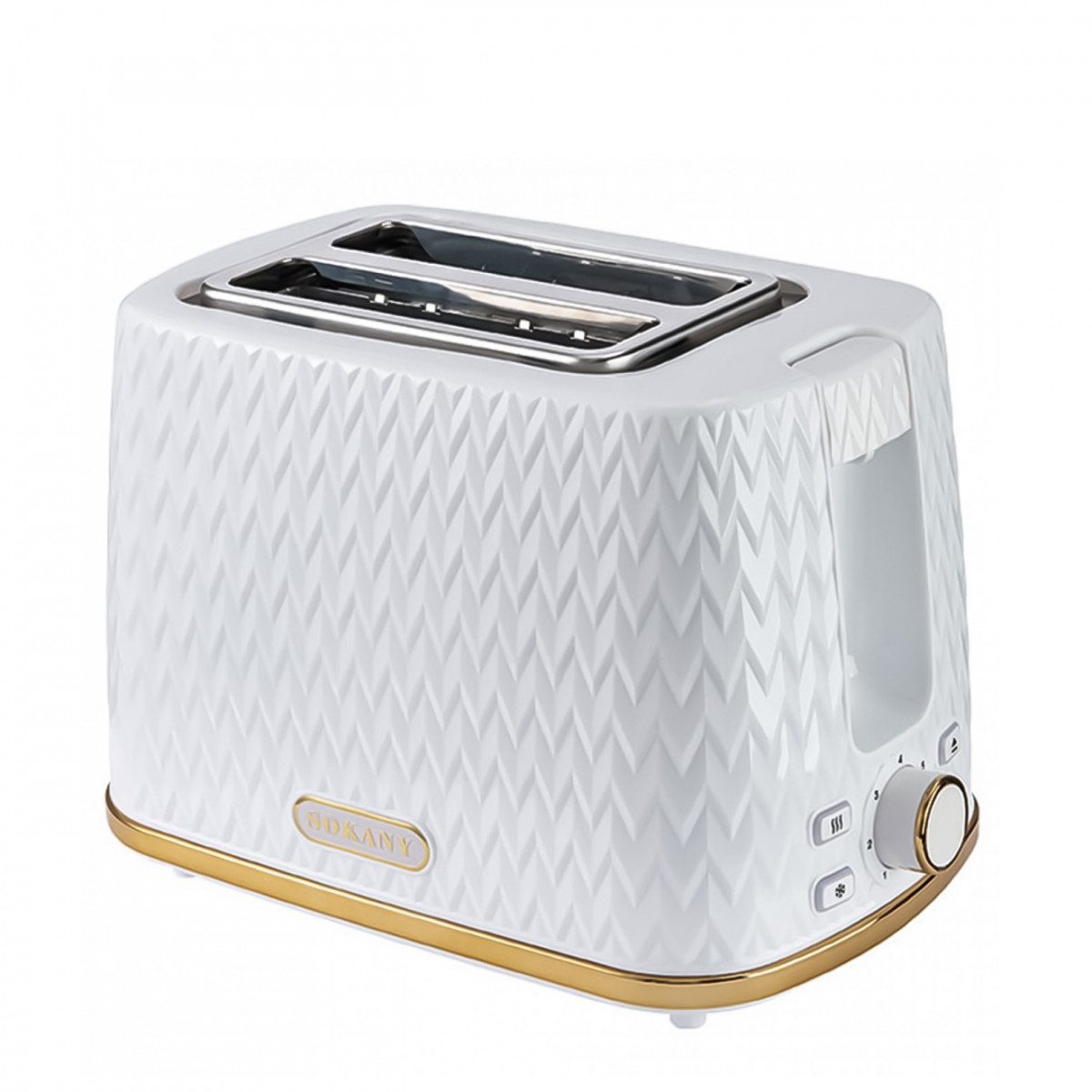 Тостер Sokany SK-034 Slice Toaster 780W тостерниця_SK034W_Milantium_1