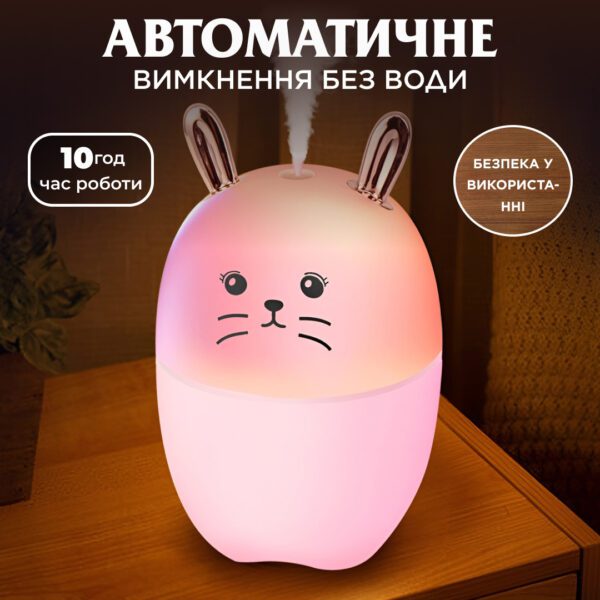 Зволожувач повітря MengChong H2O Humidifier міні зволожувач повітря Рожевий_HPBH17200P_Milantium_5
