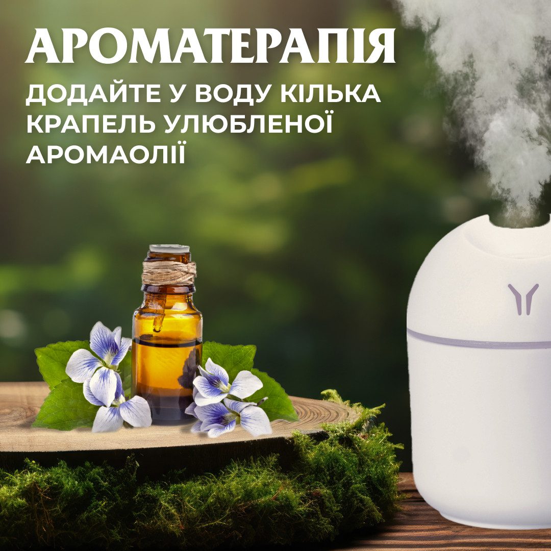 Зволожувач повітря USB Colorfull Humidifier 250ml зволожувач для повітря Білий_HPBH14605W_Milantium_6