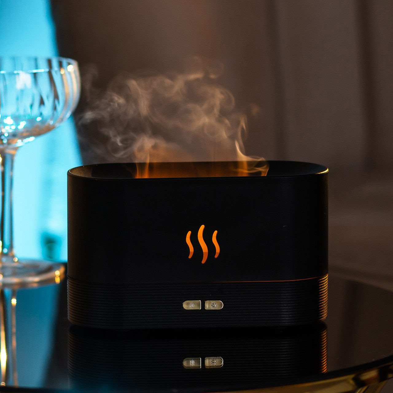 Зволожувач повітря Flame Aroma Diffuser міні зволожувач повітря_HPBH14222B_Milantium_1
