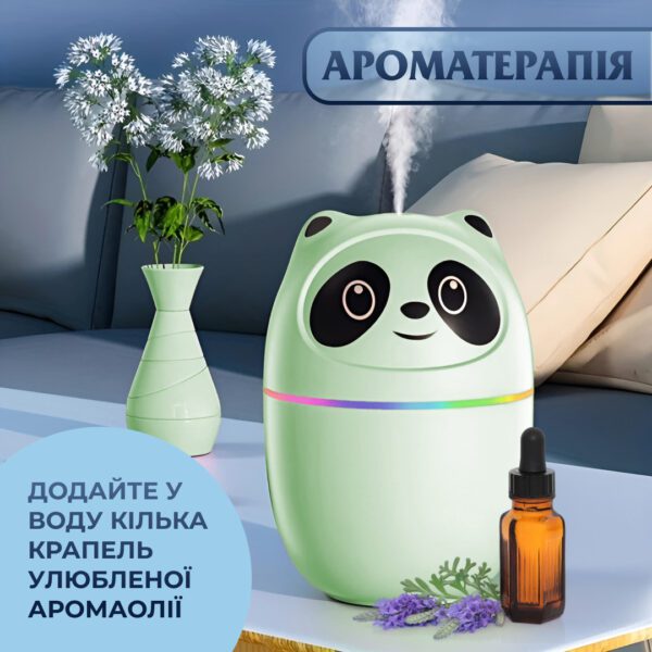 Зволожувач повітря A10 3-in-1 Humi Mute Light 220ml Pink Зелений_HPBH15054GR_Milantium_3
