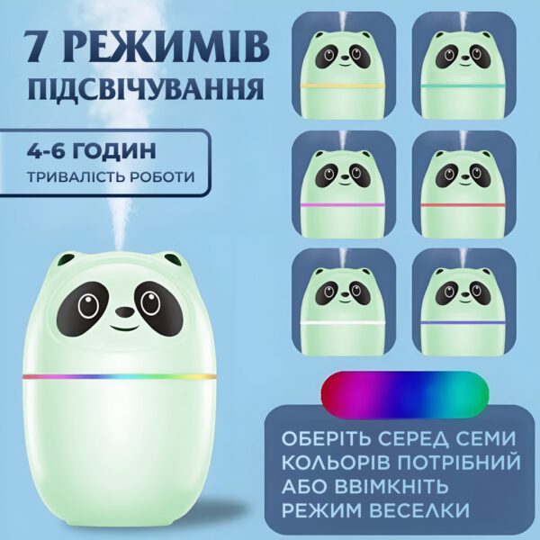 Зволожувач повітря A10 3-in-1 Humi Mute Light 220ml Pink Зелений_HPBH15054GR_Milantium_6