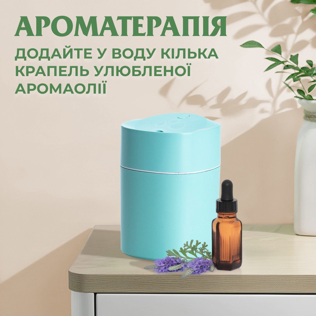 Зволожувач повітря Humidifier USB 200ml міні зволожувач повітря_HPBH13330BL_Milantium_4