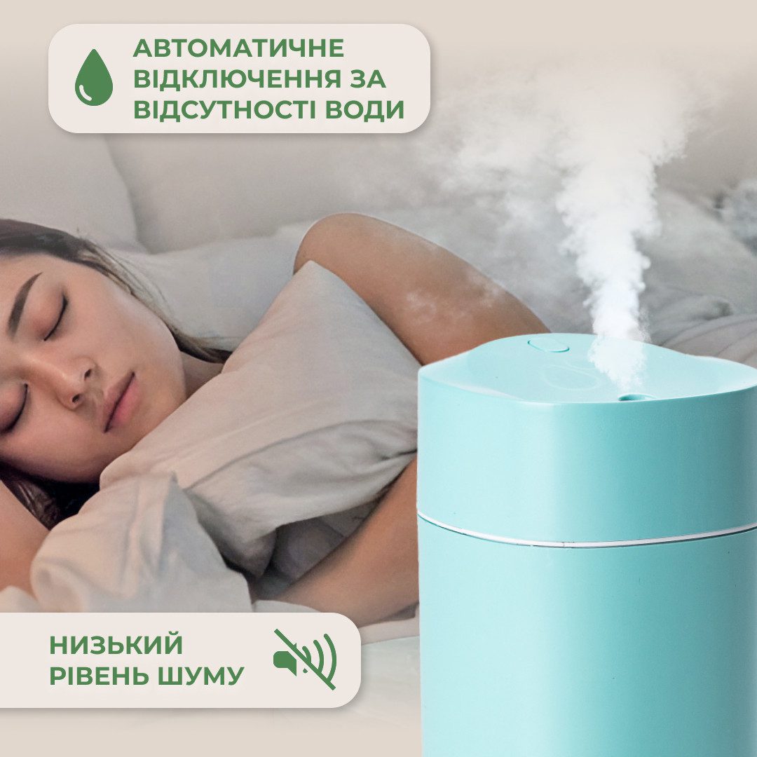 Зволожувач повітря Humidifier USB 200ml міні зволожувач повітря_HPBH13330BL_Milantium_5