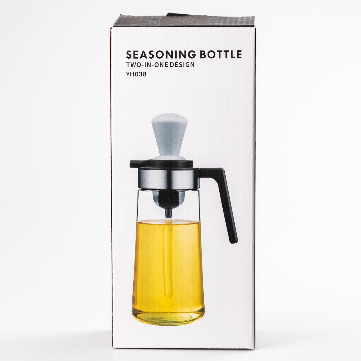 Пляшка для олії скляна 2 в 1 з корком і силіконовим пензликом 320 мл_HP531ZMJ25_Milantium_5