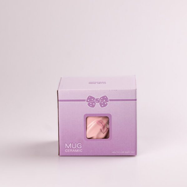 Чашка керамічна Flamingo 500мл з кришкою і ложкою чашки для кави Smile_HPCY8276SM_Milantium_3