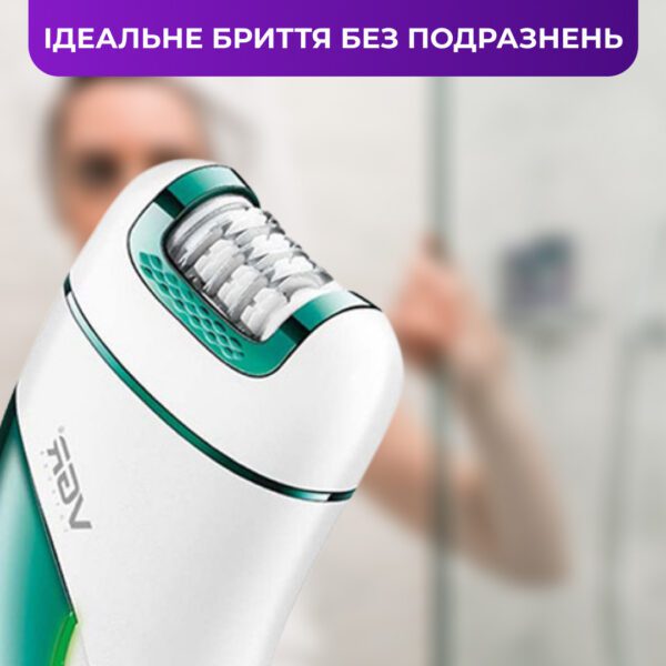 Епілятор жіночий акумуляторний 3 в 1 з USB триммер депілятор для тіла та ніг VGR V-731_V731GR_Milantium_6