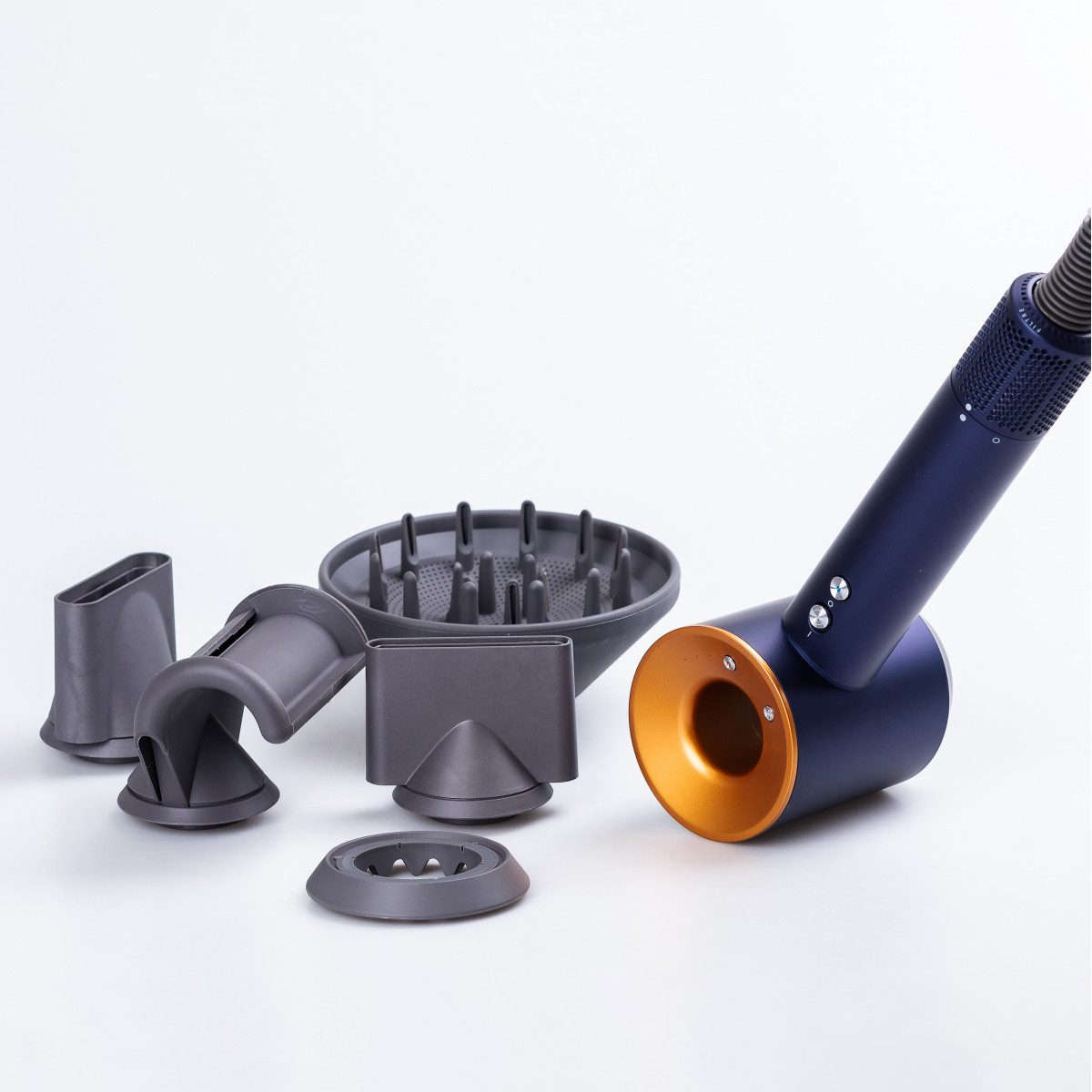 Фен стайлер для волосся 6 в 1 Supersonic Premium 1600 Вт 5 насадок 3 режими швидкості Золотий_PH770BLG_Milantium_3