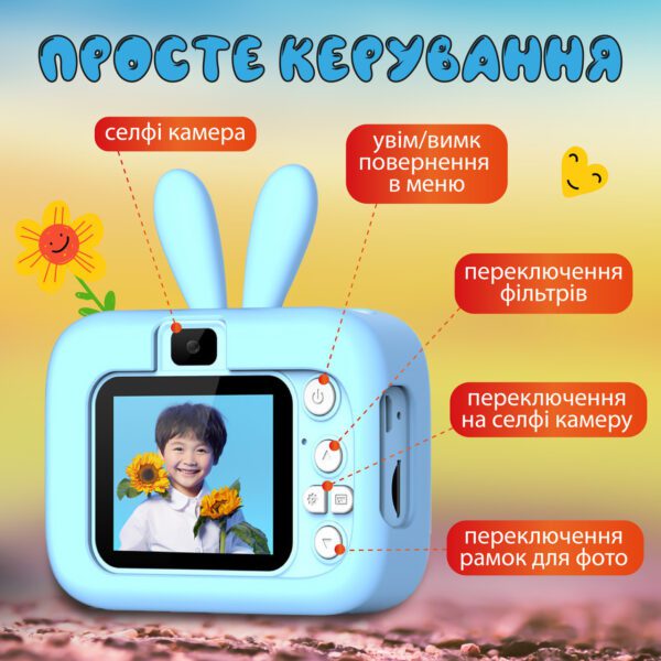 Фотоаппарат детский мини аккумуляторный с USB