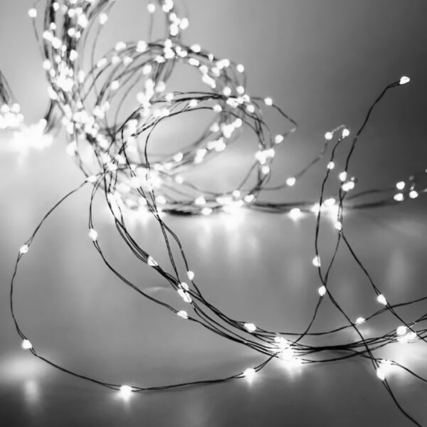 Гірлянда світлодіодна кінський хвіст GarlandoPro 200LED Роса 2м 10 ліній Білий 1733011W_1733011W_Milantium_2