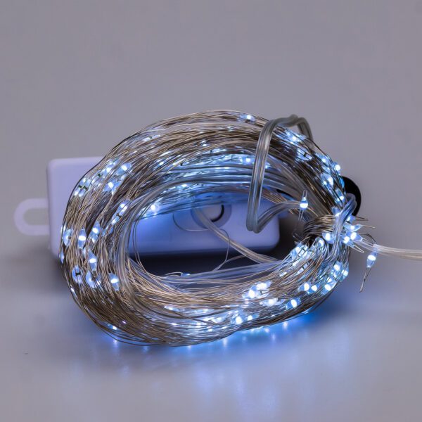 Гірлянда світлодіодна кінський хвіст GarlandoPro 200LED Роса 2м 10 ліній Білий 1733011W_1733011W_Milantium_7