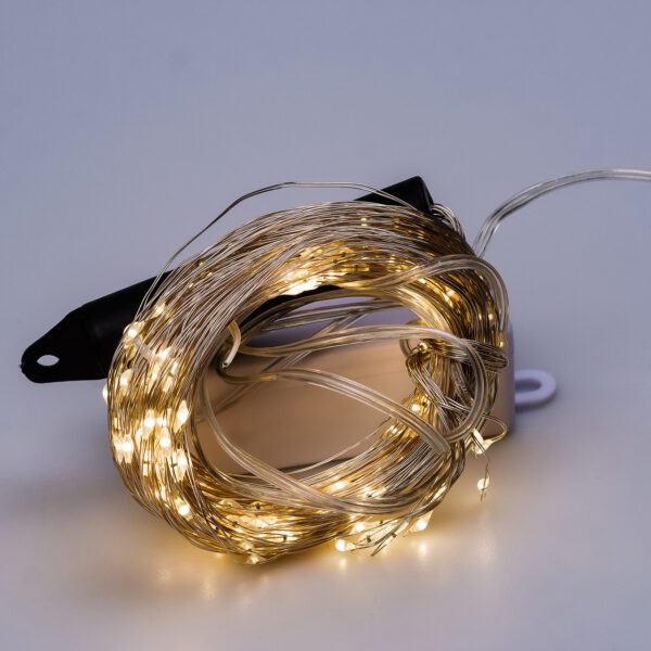 Гірлянда світлодіодна кінський хвіст GarlandoPro 200LED Роса 2м 10 ліній Жовтий 1733012Y_1733012Y_Milantium_7