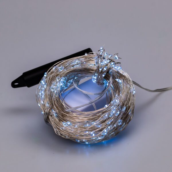 Гірлянда світлодіодна кінський хвіст GarlandoPro 600LED Роса 20 ліній 8 режимів 3м кінський хвіст гірлянда Білий_1733015W_Milantium_7