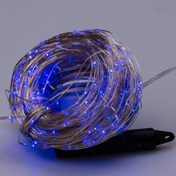 Гірлянда світлодіодна кінський хвіст GarlandoPro 600LED Роса 20 ліній 8 режимів 3м кінський хвіст гірлянда Синій 1733014BL_1733014BL_Milantium_7