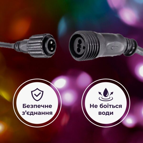 Гірлянда вулична стрічка світлодіодна Дюралайт 480 LED 16м морозостійка прозорий дріт Мультиколор DR20МML_DR20МML_Milantium_6