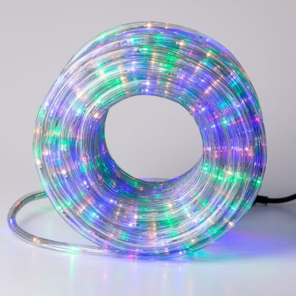 Гірлянда вулична стрічка світлодіодна Дюралайт 480 LED 16м морозостійка прозорий дріт Мультиколор DR20МML_DR20МML_Milantium_7