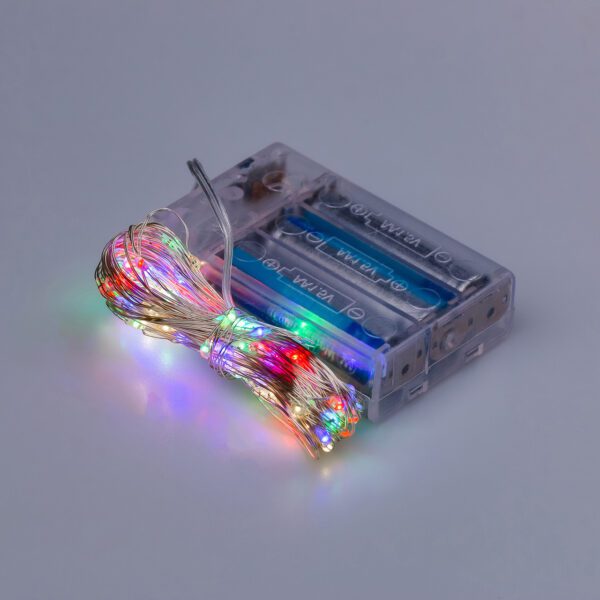 Гірлянда світлодіодна на батарейках GarlandoPro 100LED 10 метрів мідний дріт світлодіодна гірлянда 1733027ML_1733027ML_Milantium_2