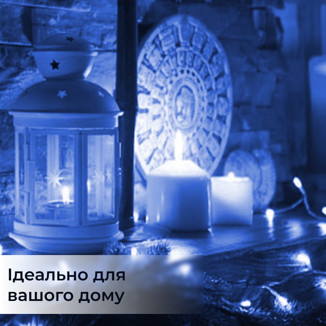 Гірлянда світлодіодна на батарейках GarlandoPro 30LED 3м мідний дріт гірлянди роса Синій 1733018BL_1733018BL_Milantium_5