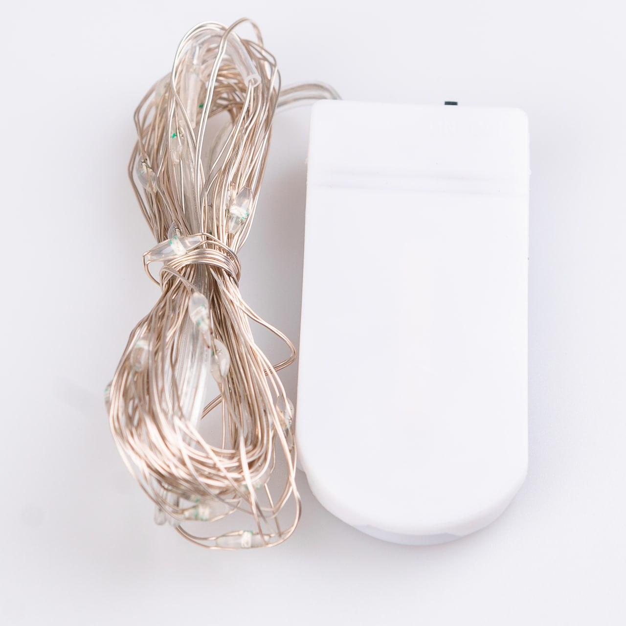 Гірлянда світлодіодна на батарейках GarlandoPro 30LED 3м мідний дріт гірлянди роса Синій 1733018BL_1733018BL_Milantium_7