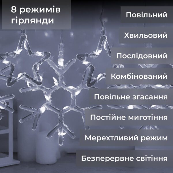 Гірлянда штора 3х0