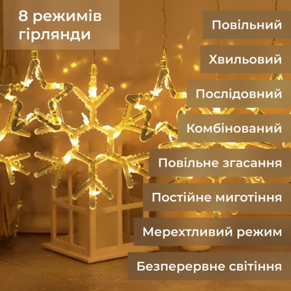 Гирлянда штора 3х0