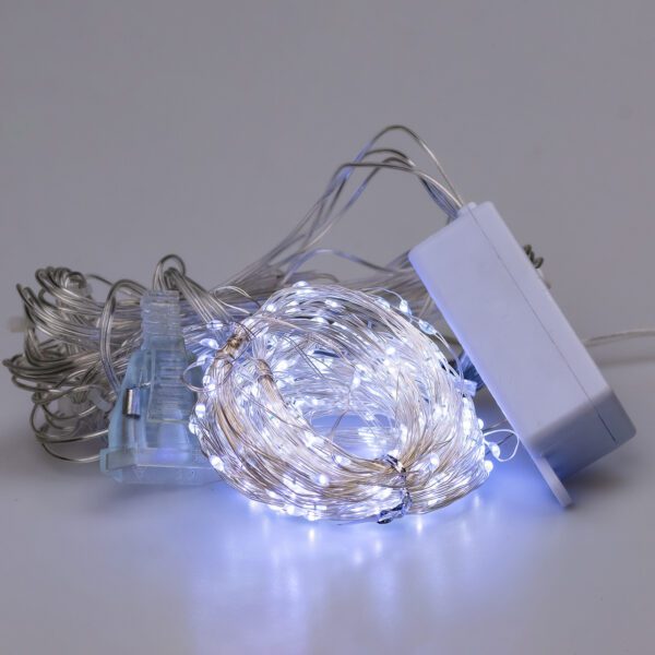 Гірлянда штора світлодіодна GarlandoPro Роса 200LED 3х2м 10 ліній 8 режимів гірлянда крапля роси Білий 173303W_173303W_Milantium_2