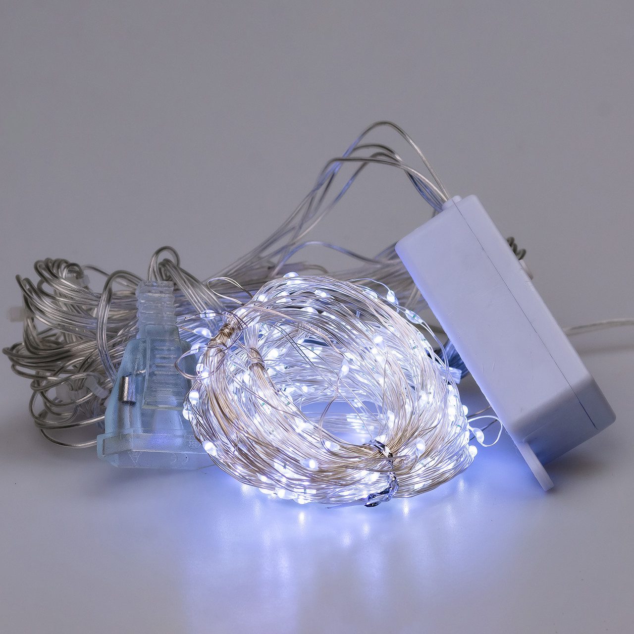 Гирлянда штора светодиодная GarlandoPro 200LED Росса 3х3м 8 режимов 10 ниток гірлянда роса на ялинці Білий 173307W_173307W_Milantium_2