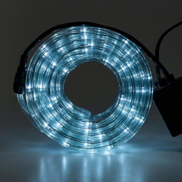 Гірлянда вулична стрічка світлодіодна Дюралайт 240 LED 7м морозостійка прозорий дріт Білий_DR10МW_Milantium_7