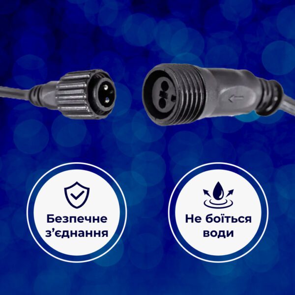 Гірлянда вулична стрічка світлодіодна Дюралайт 240 LED 7м морозостійка прозорий дріт Синій DR10МBL_DR10МBL_Milantium_5