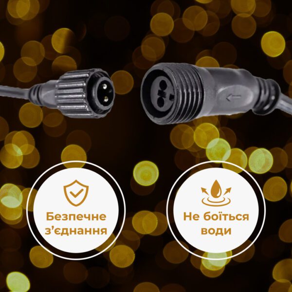 Гірлянда вулична стрічка світлодіодна Дюралайт 240 LED 7м морозостійка прозорий дріт Жовтий DR10МY_DR10МY_Milantium_5