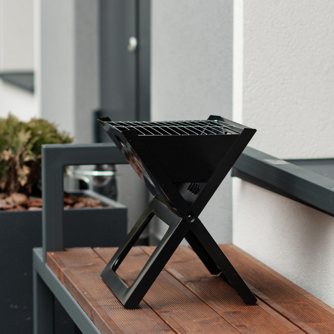 Складное барбекю барбекю с сеткой 44 × 29,5 × 36 (см) Мини-камер складывания портативной производной 1.0 (мм)_HP451M_Milantium_2