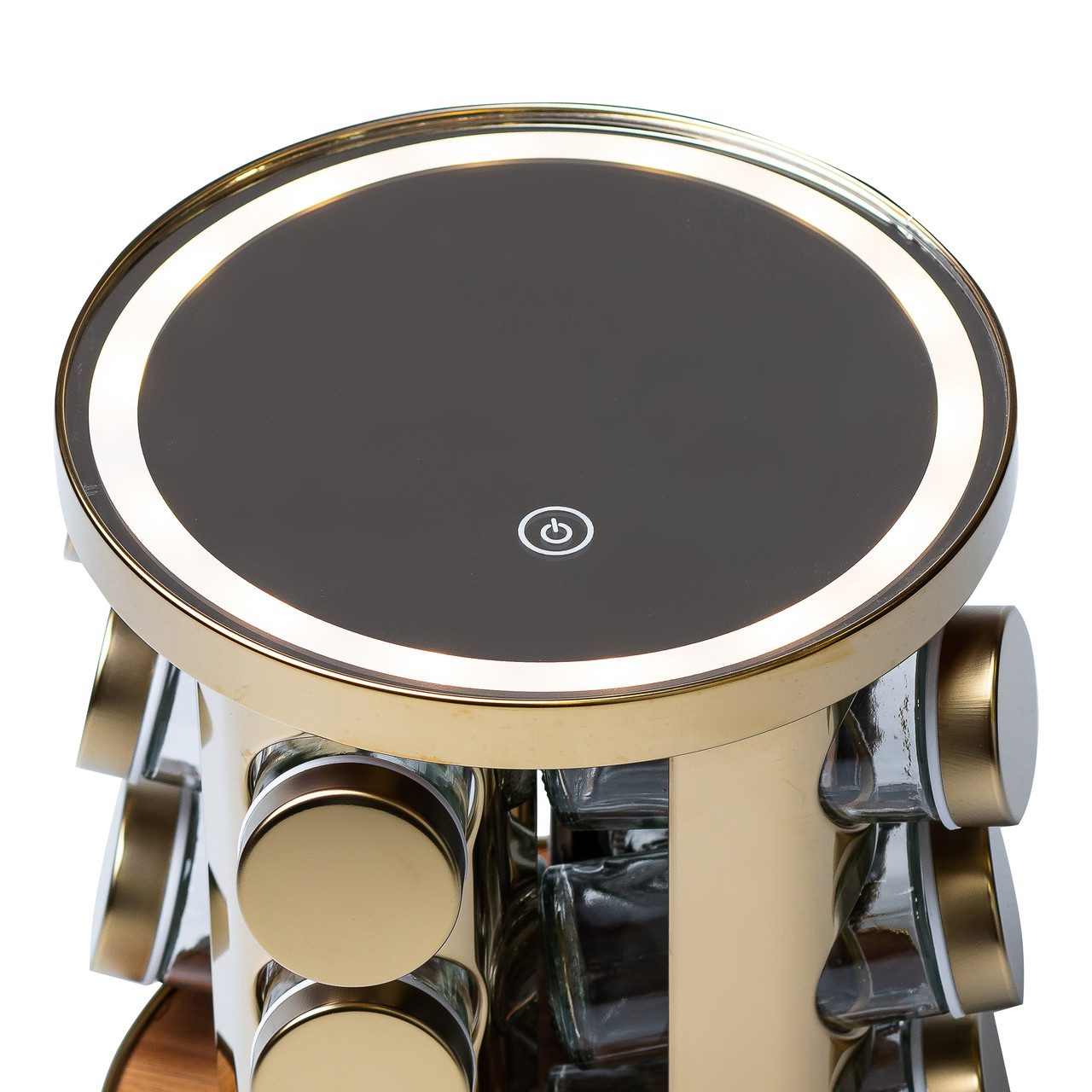 Набор для специй 12 предметів на круглій підставці з LED-підсвічуванням HP15284_HP15284_Milantium_7