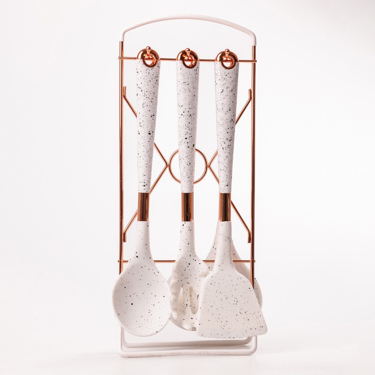 Набір кухонного приладдя на підставці 6 штук кухонні аксесуари Граніт_YRUR7_Milantium_2