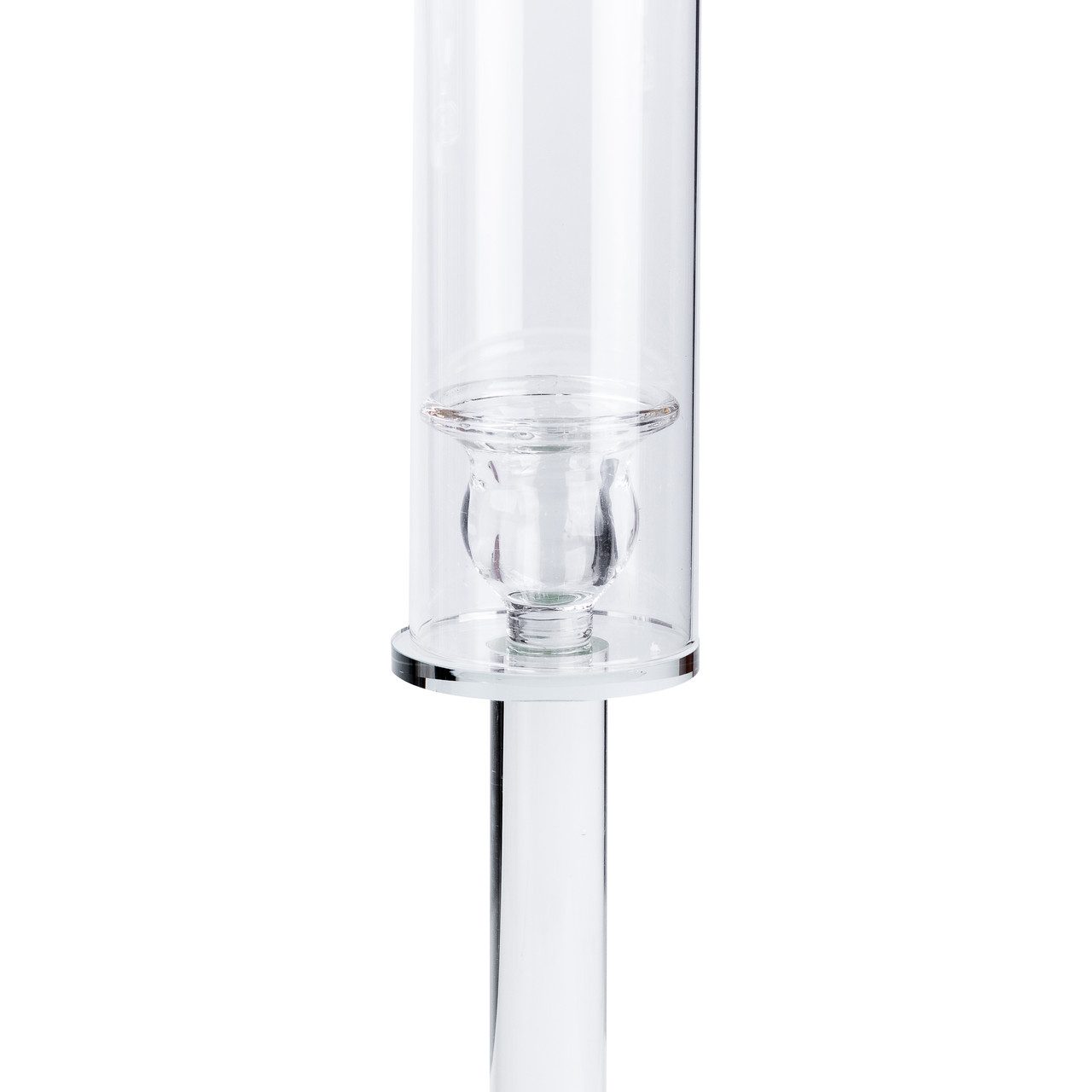 Свічник скляний набір 3 штуки на 3 свічки скляний високий 44 | 53 | 64 (см)_HP36565_Milantium_5