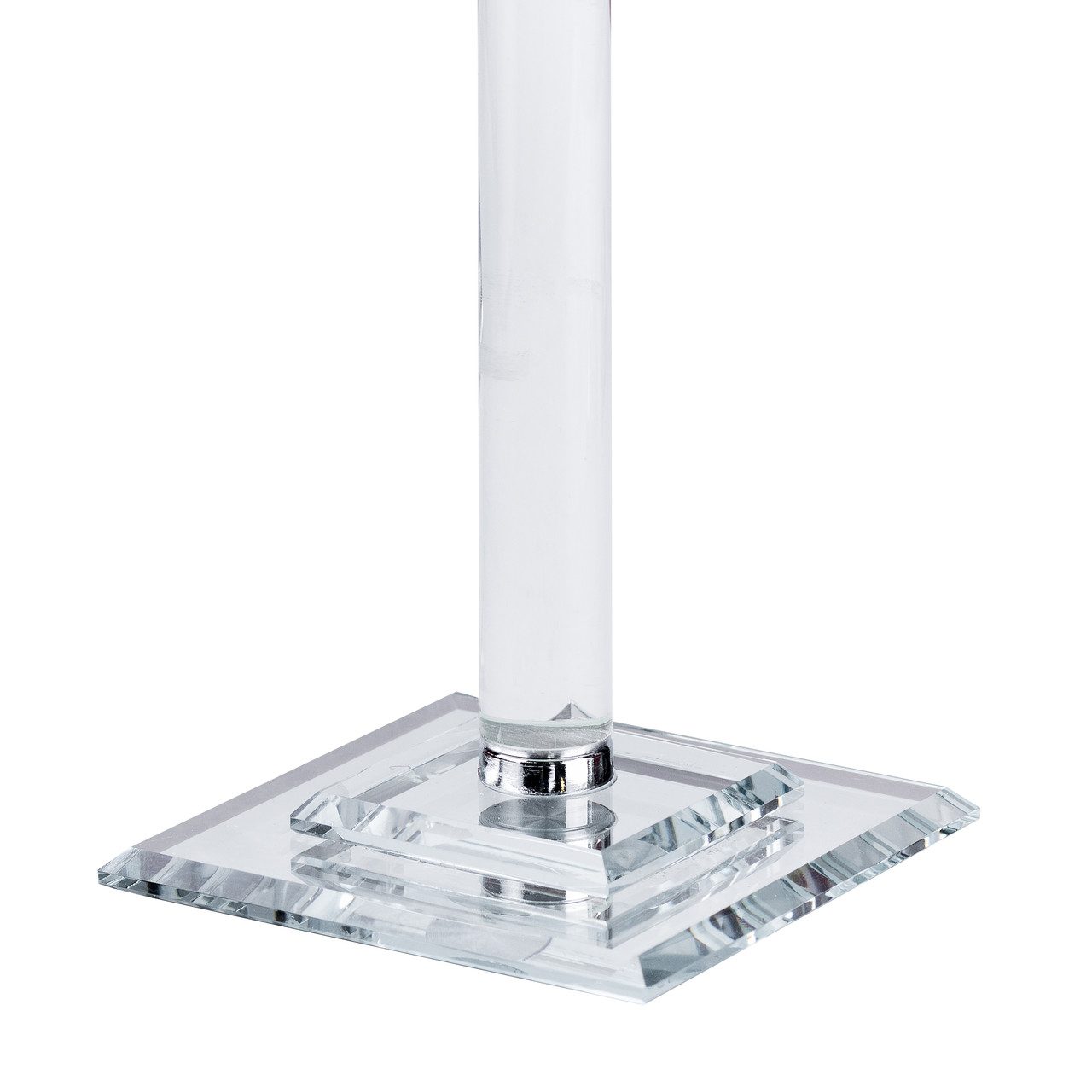 Свічник скляний набір 3 штуки на 3 свічки скляний високий 44 | 53 | 64 (см)_HP36565_Milantium_6