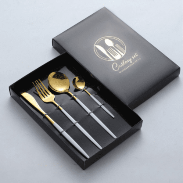 Набір столових приборів Cutlery set із нержавіючої сталі на 1 персону 4 штуки столовий набір_HP96915_Milantium_1