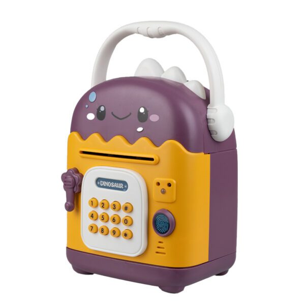 Сейф скарбничка дитяча Dinosaur Piggy Bank з відбитком пальця і розпізнаванням обличчя дитяча сейф скарбничка_7807V_Milantium_2